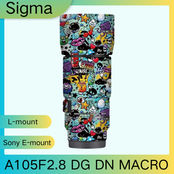 Lentes Sigma A105F2.8 DG DN MACRO - Pele câmera, adesivo câmera - com alta resistência a arranhões, à prova d'água e com design elegante.